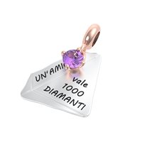 Charm Rerum Donna AMICIZIA in Argento Ametista 25019 - 25019